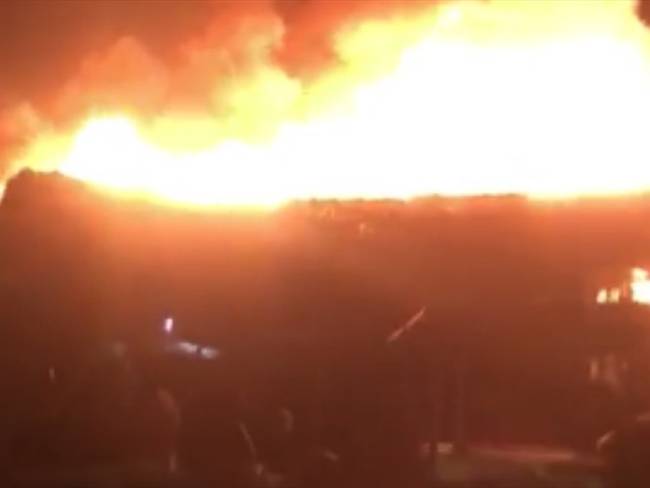 Reportan incendio en Playa Blanca. Foto: Captura de pantalla