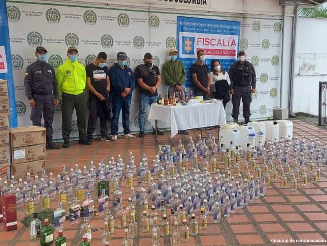 Incautan licor adulterado en Risaralda / Foto: Fiscalía Seccional Risaralda