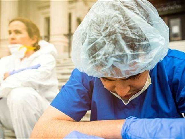 Tunja con 50 profesionales de la salud tiene el mayor número de contagios del departamento.. Foto: Getty Images