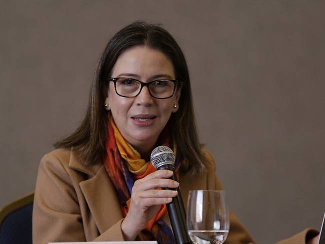 La actual viceministra para Asuntos Multilaterales, Adriana Mejía, presentó su renuncia al cargo a partir del 9 de agosto. Foto: Colprensa / ÁLVARO TAVERA