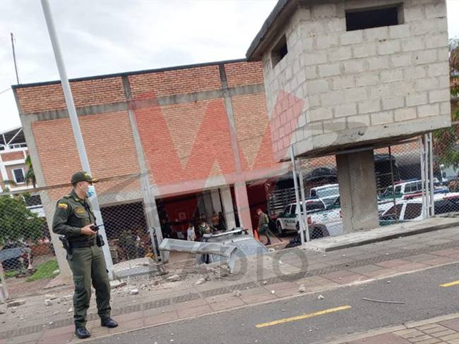 Reportan un atentado contra la estación de la Policía de Juan Atalaya, en el sector norte de Cúcuta. Foto: W Radio