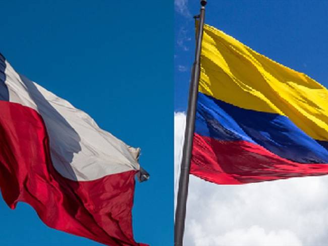 Bandera Chile y Colombia . Foto: colprensa