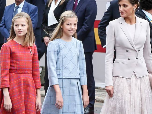 Reina Letizia y sus hijas. Foto: Getty Images