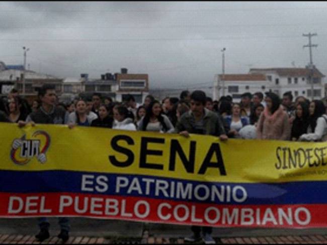 Protestas en el SENA de Dosquebradas, Risaralda / Foto: Colprensa