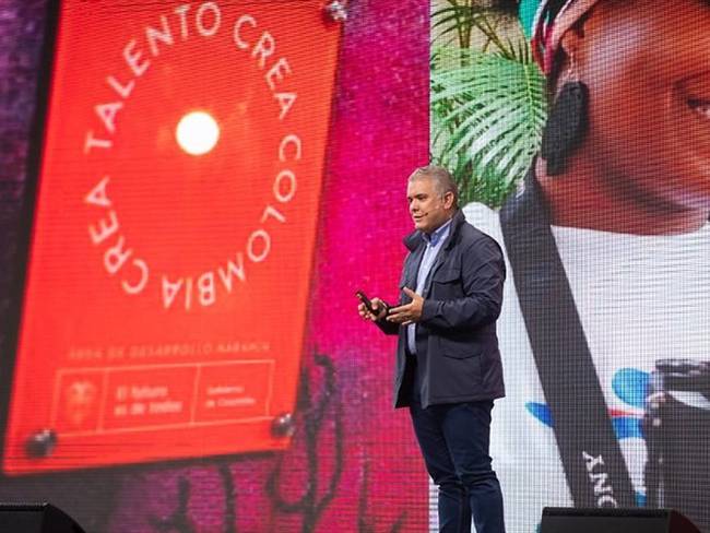 Presidente Iván Duque estima la creación de 50.000 empresas de industrias creativas y culturales. Foto: Colprensa