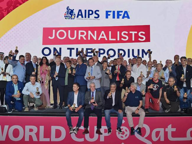 La AIPS y la Fifa premió a cuatro periodistas colombianos en Qatar