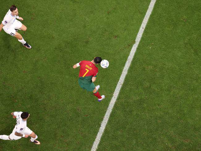 Portugal vs Uruguay. Jugada del &#039;gol&#039; de Cristiano Ronaldo. Foto: Getty Images