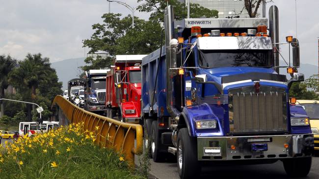 Imagen referencia de camioneros Colombia. (Photo by Fredy Builes/Getty Images)