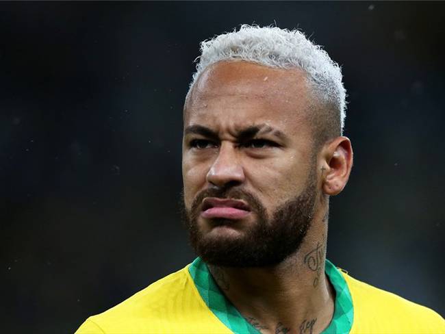 Neymar Jr, jugador de Brasil, ante Colombia por Eliminatorias rumbo a Catar 2022. Foto: Alexandre Schneider/Getty Images