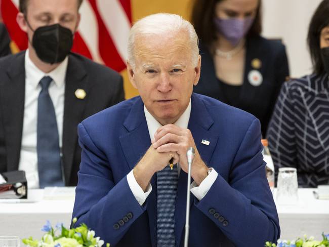 TOKYO, JAPAN - MAY 24: U.S. President Joe Biden attends the Quad Leaders’ summit on May 24, 2022 in Tokyo, Japan. (Photo by Yuichi Yamazaki/Getty Images)