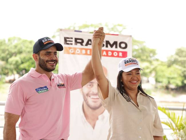Yessica Cabeza desistió de su candidatura y se unió a la campaña de Erasmo Zuleta. Foto: prensa Erasmo Zuleta. 