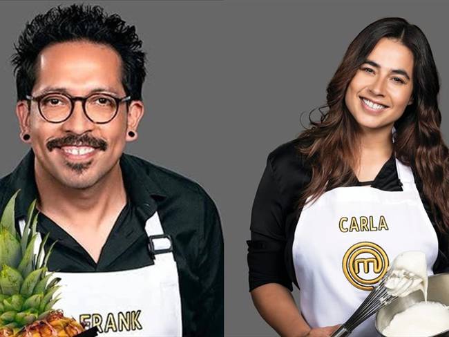Frank Martínez y Carla Giraldo son unos de los participantes más populares de &#039;MasterChef Celebrity&#039;. Foto: Colprensa-Canal RCN