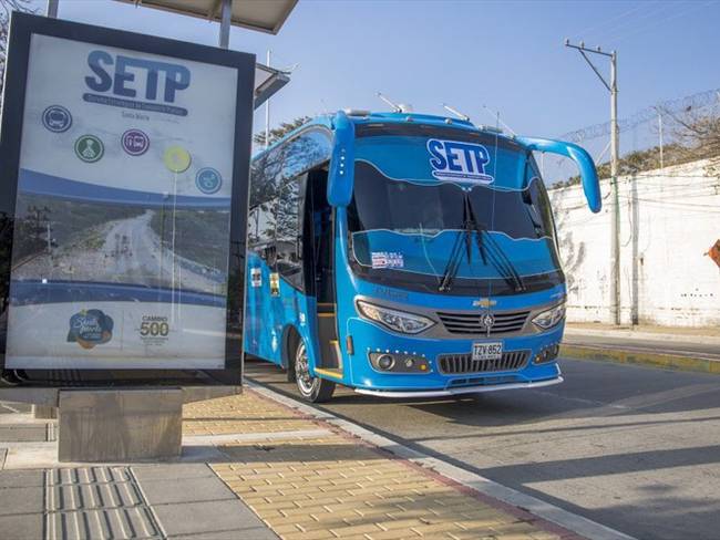 Buses de Santa Marta se van a paro indefinido por desacuerdos con la alcaldía. Foto: SETP