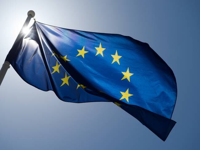 Imagen de referencia de bandera de la Unión Europea. Foto: Getty Images.