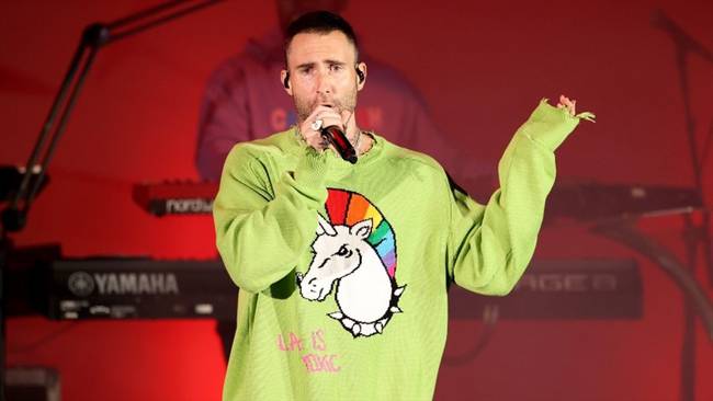 Adam Levine, vocalista de Maroon 5. Foto: Getty Images