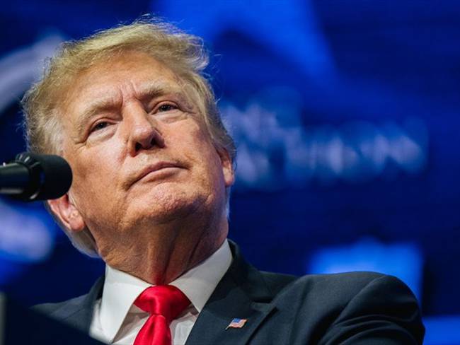 El expresidente estadounidense Donald Trump anunció el lanzamiento de su propia empresa mediática propia. Foto: Brandon Bell/Getty Images
