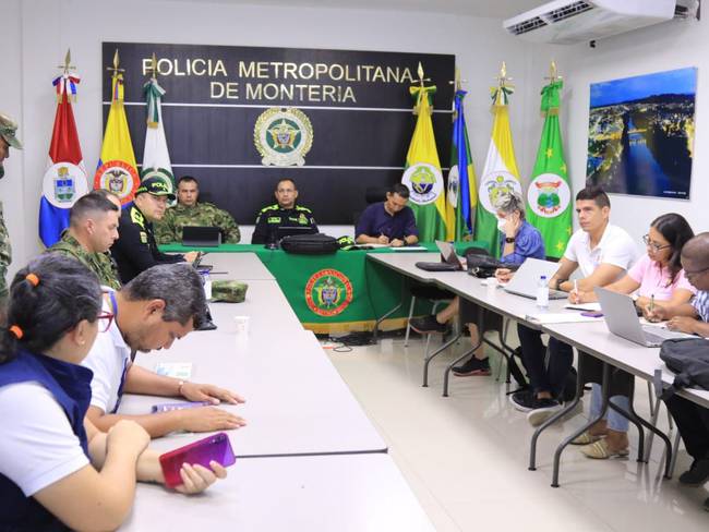 Consejo de Seguridad Montería. Foto: cortesía prensa Alcaldía Montería.