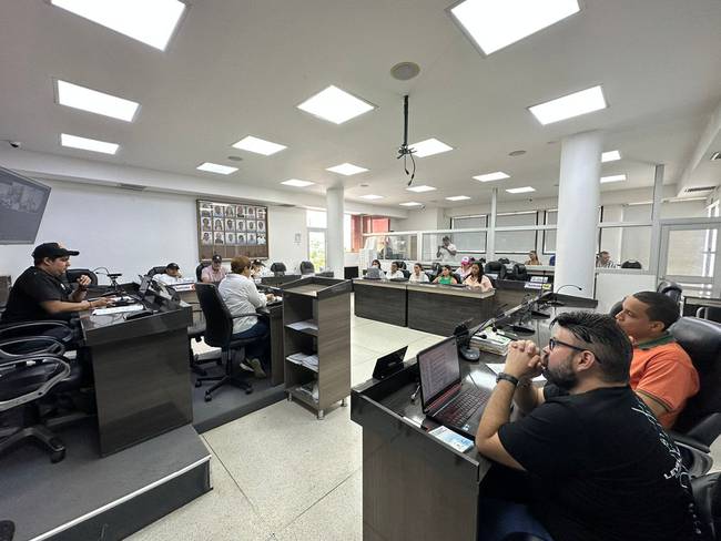 Comisión de Presupuesto del Concejo de Montería. Foto: prensa Alcaldía Montería.