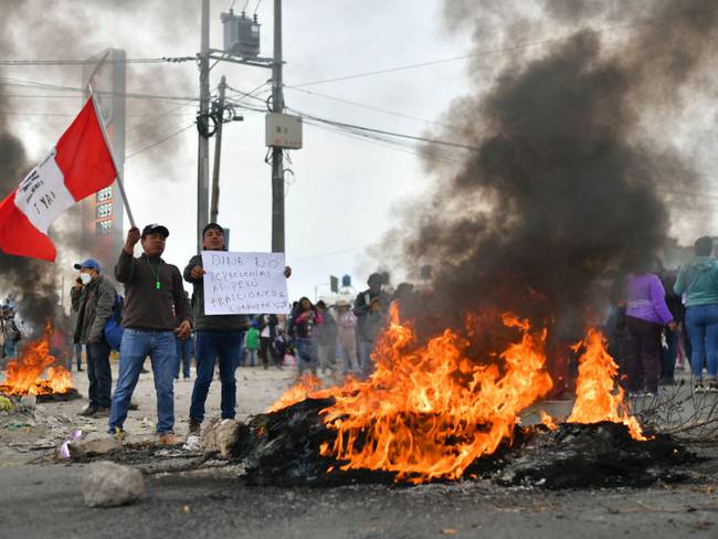 Protestas en Perú, 12 de diciembre de 2022. Foto: DIEGO RAMOS/AFP via Getty Images