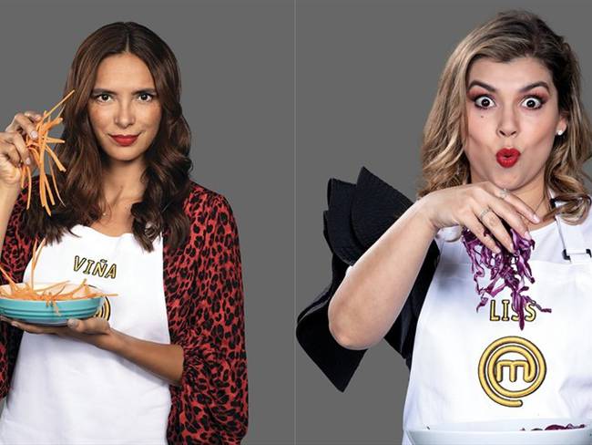 Viña Machado y Liss Pereira, concursantes de Masterchef Celebrity. Foto: Colprensa - RCN