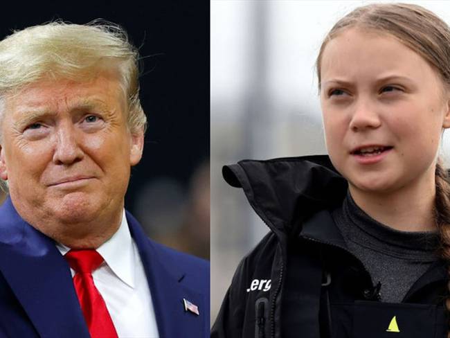 La adolescente sueca Greta Thunberg vuelve a Davos un año después de su primera participación, mientras que Trump vuelve a Davos tras su visita en 2017&#8203;&#8203;&#8203;&#8203;&#8203;&#8203;&#8203;. Foto: Getty Images