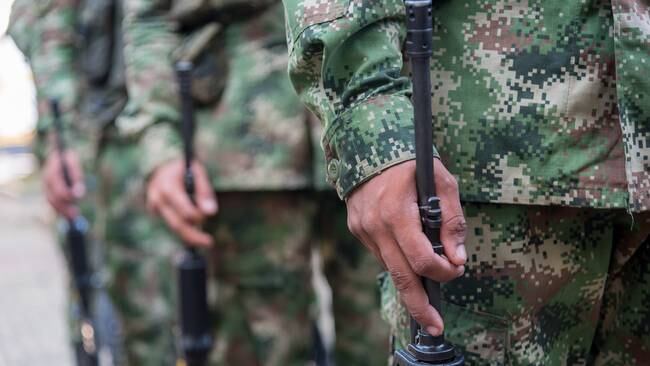 Imagen de referencia de solados del Ejército Nacional. Foto: Colprensa