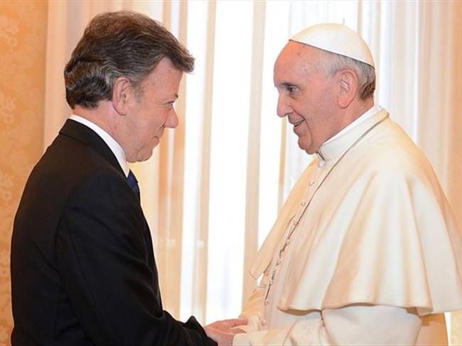 Santos dice que el Papa viene a hacer un reconocimiento a los colombianos. Foto: