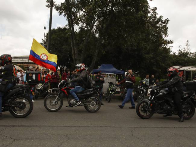Protesta moticiclistas en Colombia. Noviembre 23 de 2022. Foto: Juancho Torres/Anadolu Agency via Getty Images