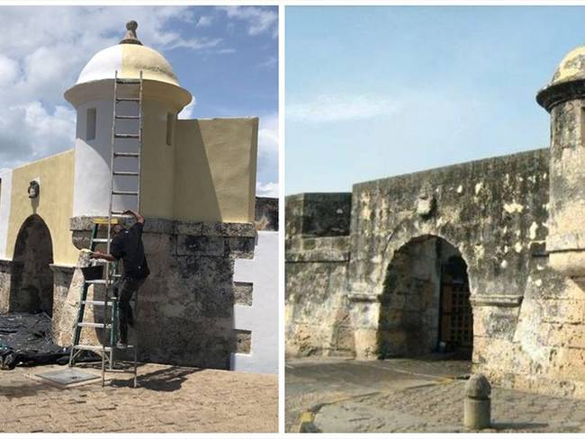 El fuerte de San Sebastián del Pastelillo está ubicado en la isla de Manga. Foto: Cortesía