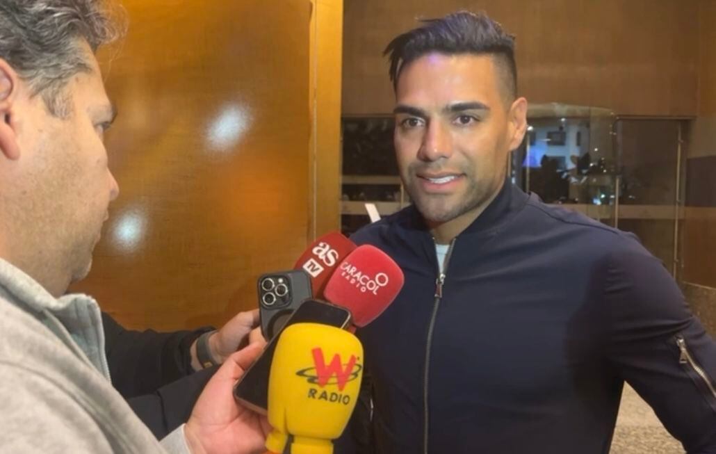 Espero disfrutar cada momento con la camiseta de Millonarios: Falcao a su llegada a Bogotá
