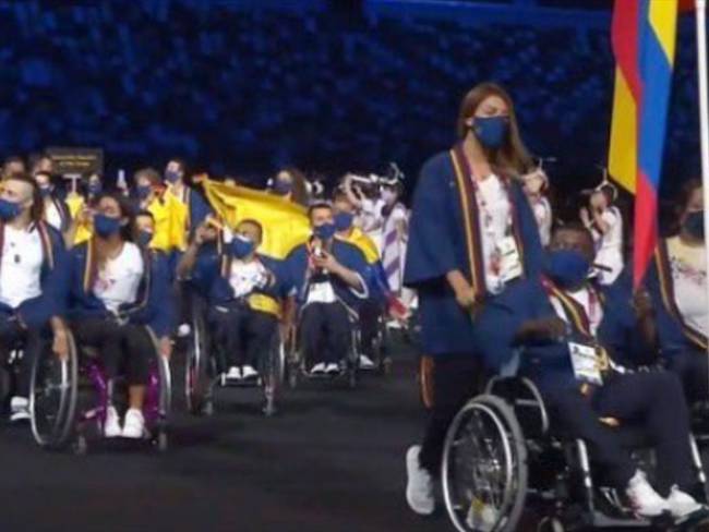 Presentación de la delegación colombiana en los Juegos Paralímpicos de Tokio 2020. Foto: Twitter: @COLParalimpico