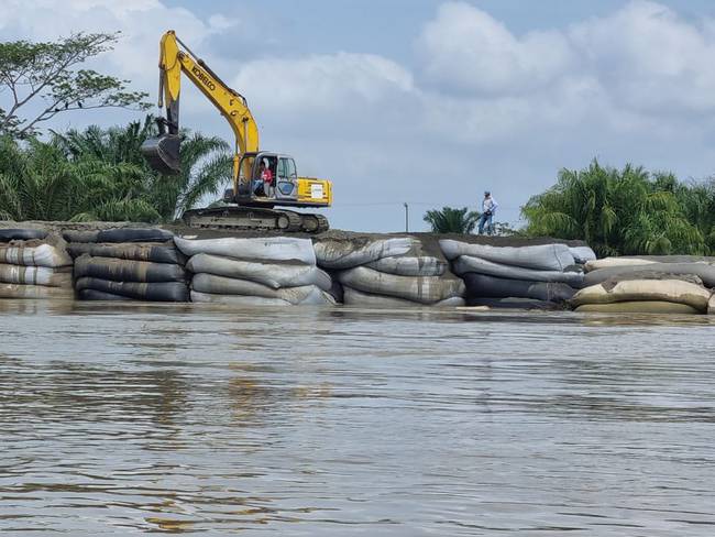 Obra de más de $20.000 millones de pesos no funcionó en el río Cauca. Foto: UNGRD.