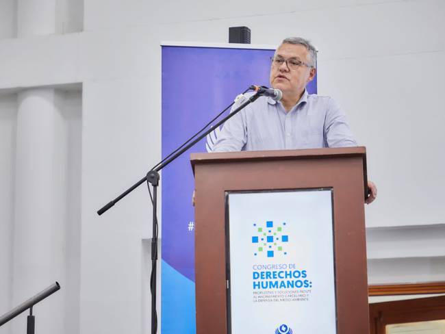 ministro Néstor Osuna, en Congreso de Derechos Humanos en Montería. Foto: Defensoría del Pueblo.