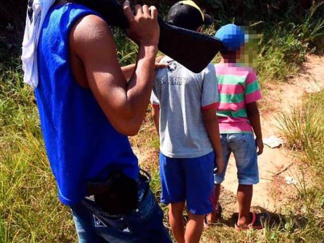 Reclutamiento de menores migrantes por parte de barcia / Foto: Colprensa