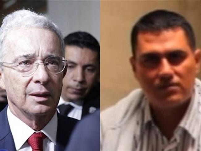 Expresidente de Colombia Álvaro Uribe Vélez y Juan Guillermo Monsalve. Foto: Colprensa (CAMILA DÍAZ) / FISCALÍA