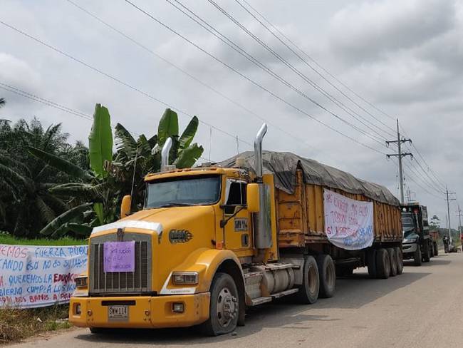 Cultivadores de hoja de coca y amapola bloquean la vía Cúcuta- Tibú- Olger Pérez