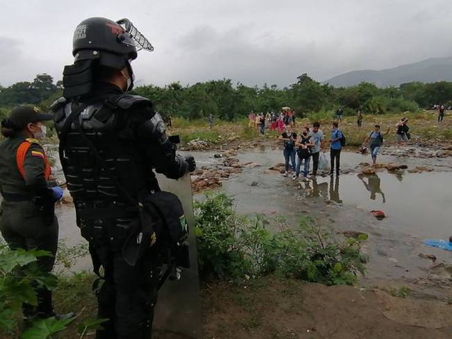 Autoridades de Cúcuta verifican las trochas entre Colombia y Venezuela. Foto: Cortesía