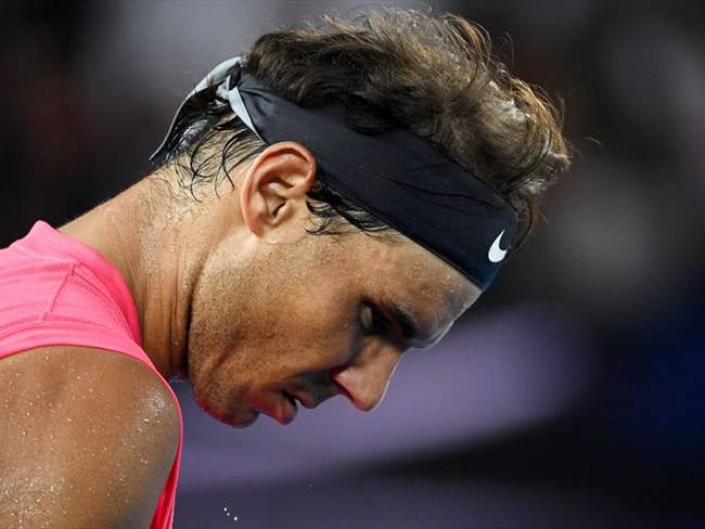Nadal perdió su tranquilidad habitual en un momento del partido. Foto: Getty Images