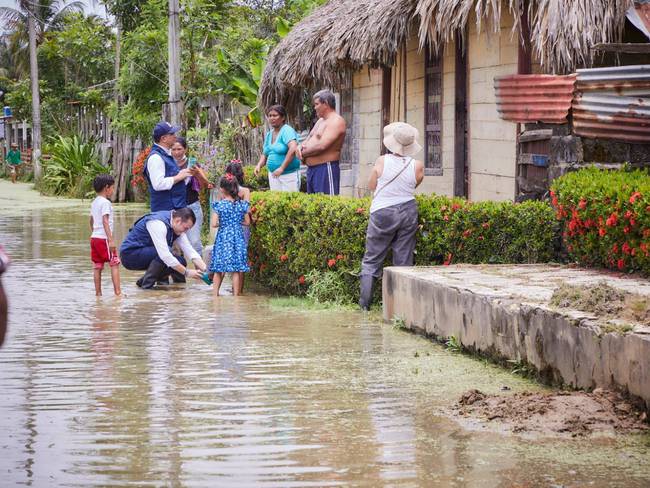 Defensoría del Pueblo reitera llamado para atender inundaciones en Córdoba. Foto: prensa Defensoría del Pueblo.