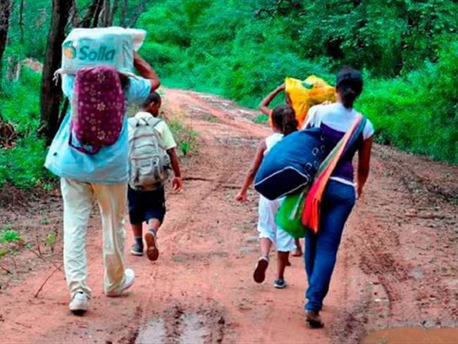 Registran más de 2.600 desplazados en Bolívar / imagen de referencia. Foto: Colprensa