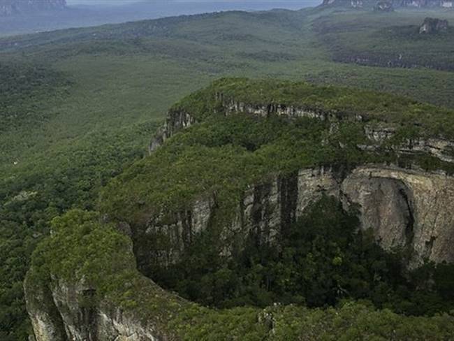 Parque Nacional Natural Serranía de Chiribiquete, ubicado entre los departamentos de Guaviare y Caquetá.. Foto: Colprensa