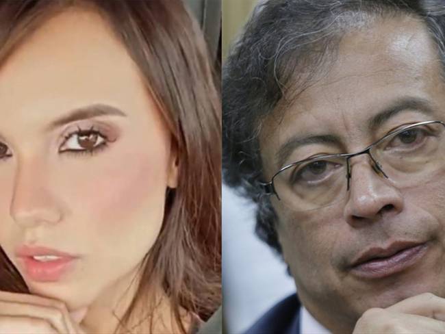 Abogada Natalia Bedoya y senador Gustavo Petro . Foto: Instagram: @n22nata y Colprensa: Álvaro Tavera