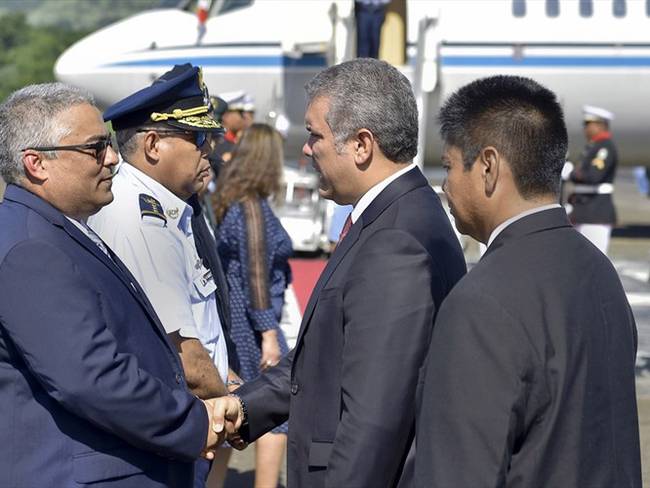 El presidente Iván Duque realiza este lunes su primera visita oficial a Panamá. Foto: Presidencia