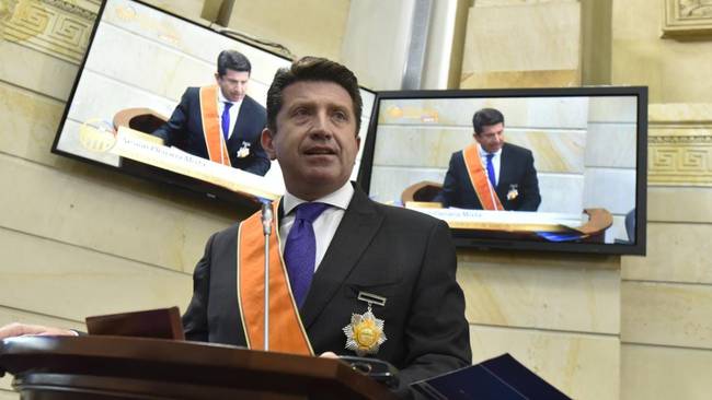 Ministro de Defensa, Diego Molano. Foto: Senado