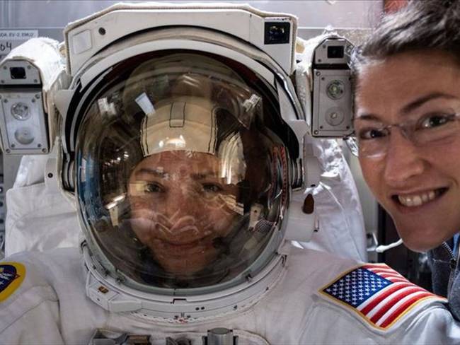 Protagonistas de la primera caminata espacial exclusivamente femenina. Foto: @Nasa/ Twitter