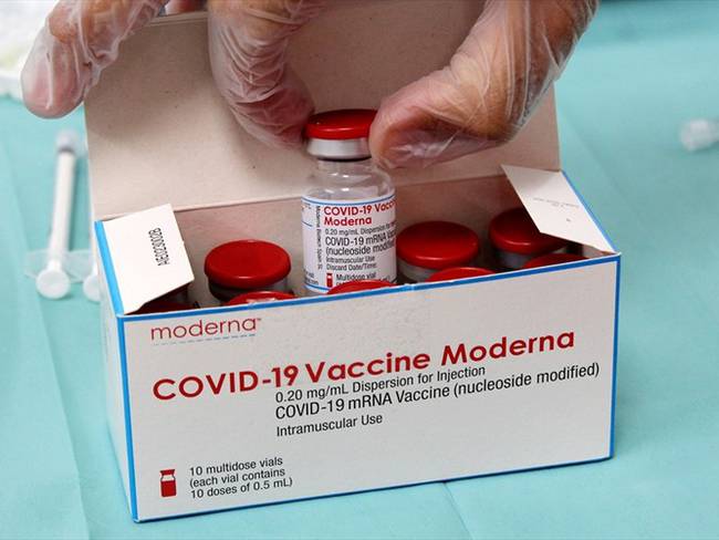 Dosis de la vacuna de Moderna. Foto: Donato Fasano/Getty Images