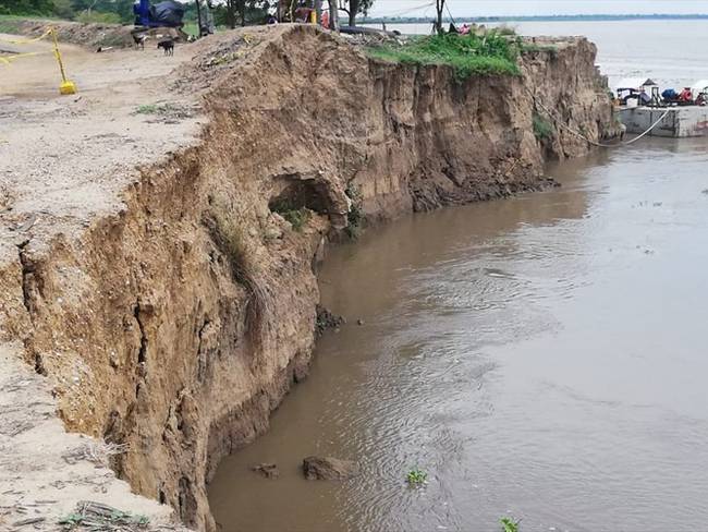 Erosión costera amenaza con desaparecer a Salamina, Magdalena. Foto: Cortesía: Denunciante