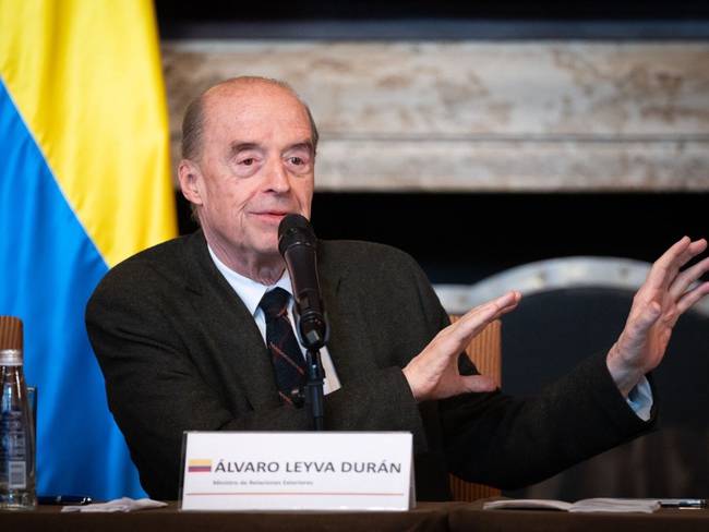 Álvaro Leyva Durán, canciller y ministro de Relaciones exteriores. Foto: Cancillería