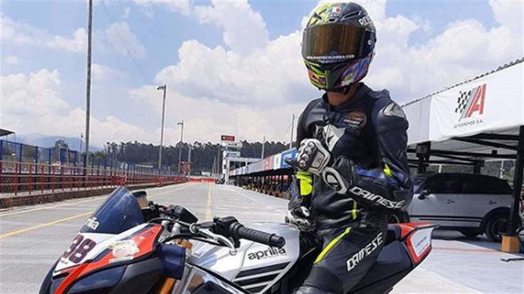 &#039;Alfonsito&#039; Linares, motociclista colombiano. Foto: Instagram: alfonsito272