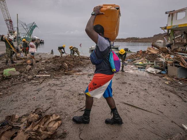 Emergencia en Providencia por huracán Iota. Foto: Getty Images